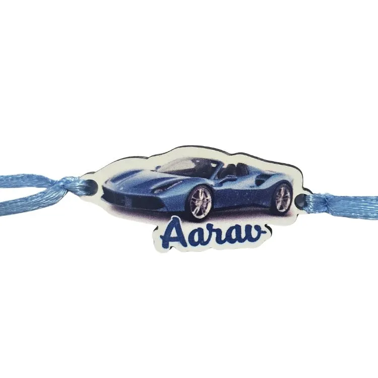 Personalized mdf rakhi for brother with name